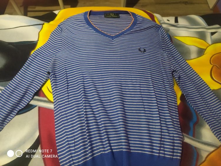 Fred Perry Fred Perry Striped V-Neck Sweater product image