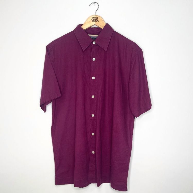 Dockers Purple Short Sleeve Shirt