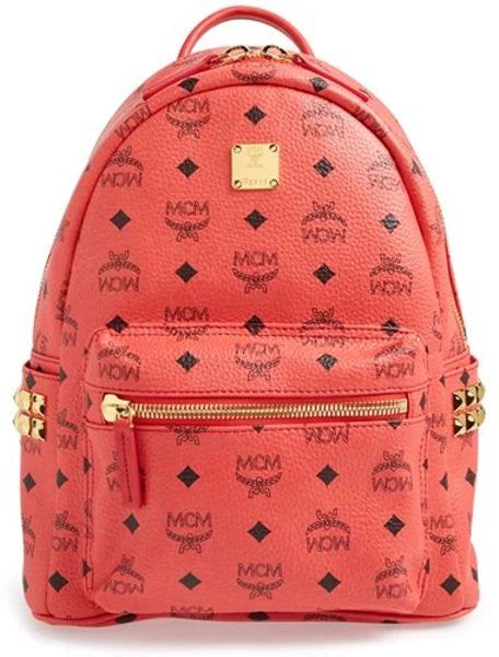 Immagine di MCM Small Stark Backpack Red 1