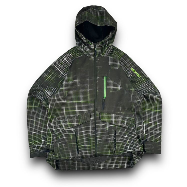 uppernostril Salomon 2010 technical plaid clima-pro shell jacket (M) product image