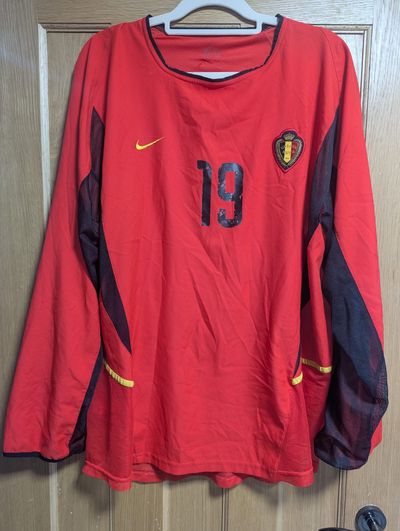 Nike Belgium Football Jersey Long Sleeve 02 Player worn