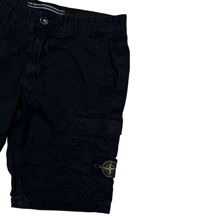 Stone Island 2019 Navy Slim Fit Cargo Shorts - 32 6
