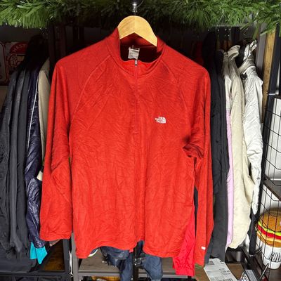 The North Face Men'S Red Quarter-Zip Pullover
