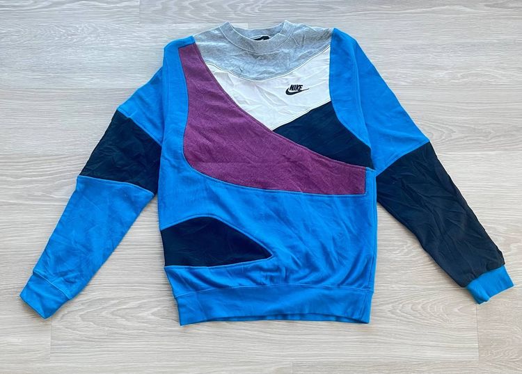 Nike Color Block upcycled Sweatshirt