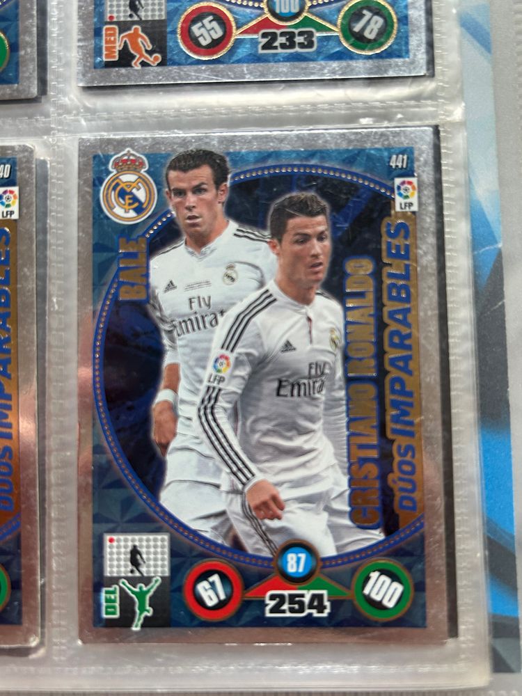 Panini Real Madrid Football Trading Card Featuring Bale And Cristiano Ronaldo product image
