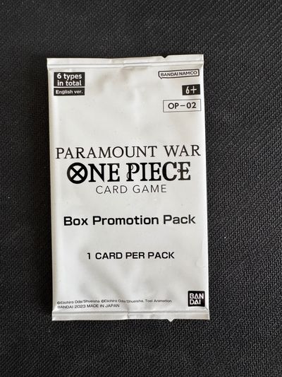 Paramount War One Piece Card Game Box Promotion Pack