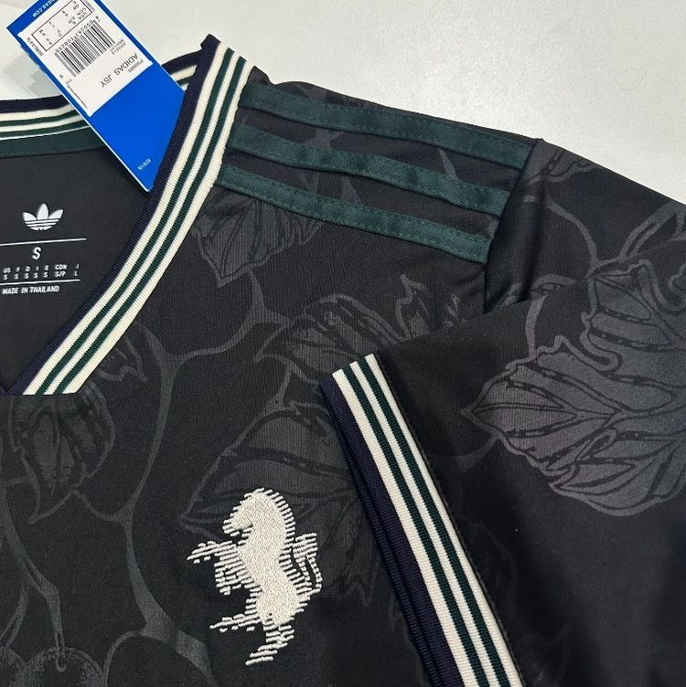 Juventus Men 25/26 Third Adidas Black Floral Patterned Sports Jersey imagen 5