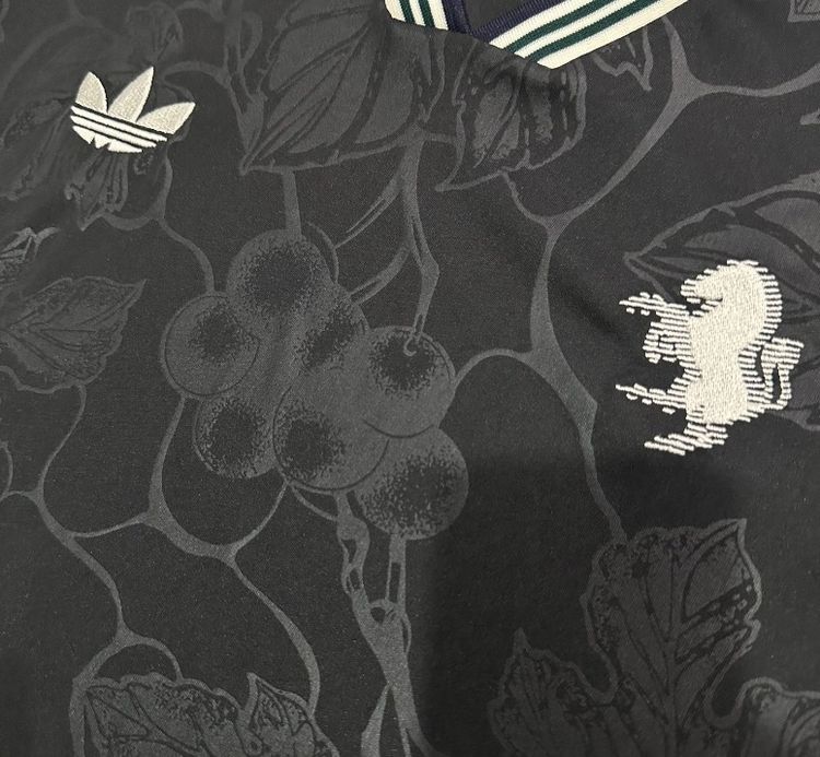 Juventus Men 25/26 Third Adidas Black Floral Patterned Sports Jersey imagen 2
