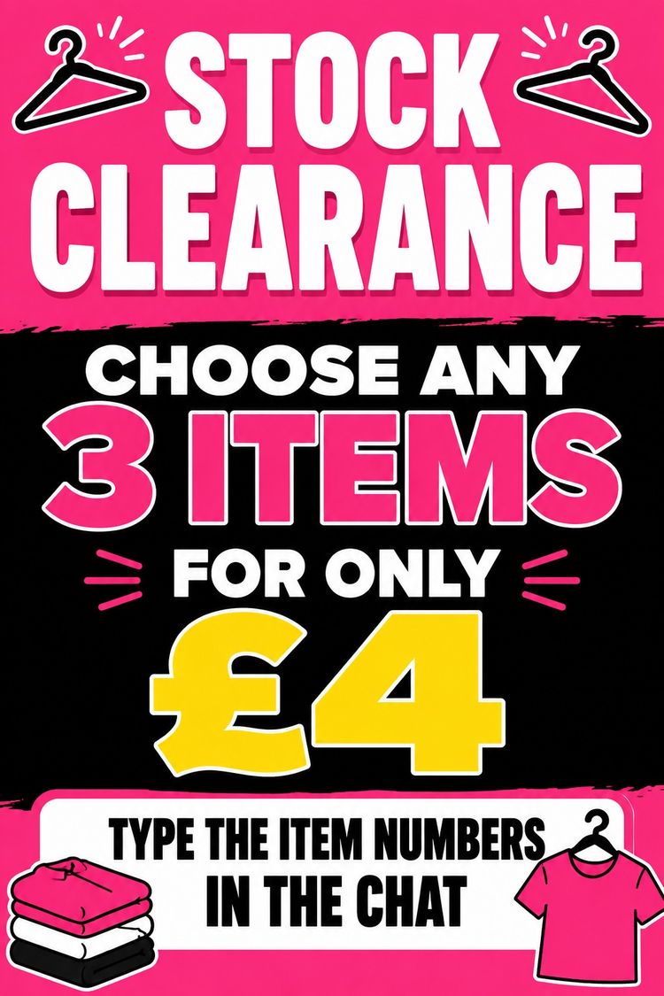 CHOOSE ANY 3 ITEMS – STARTING AT £4