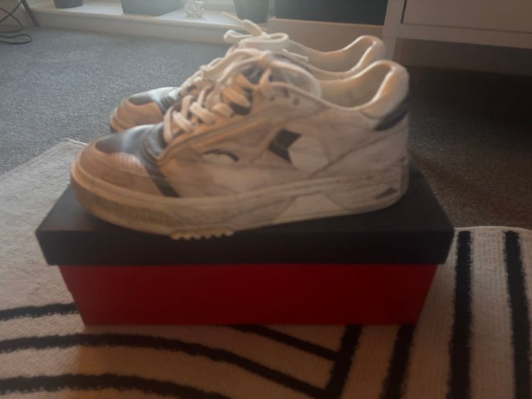 Reebok White And Black Sneakers image 4