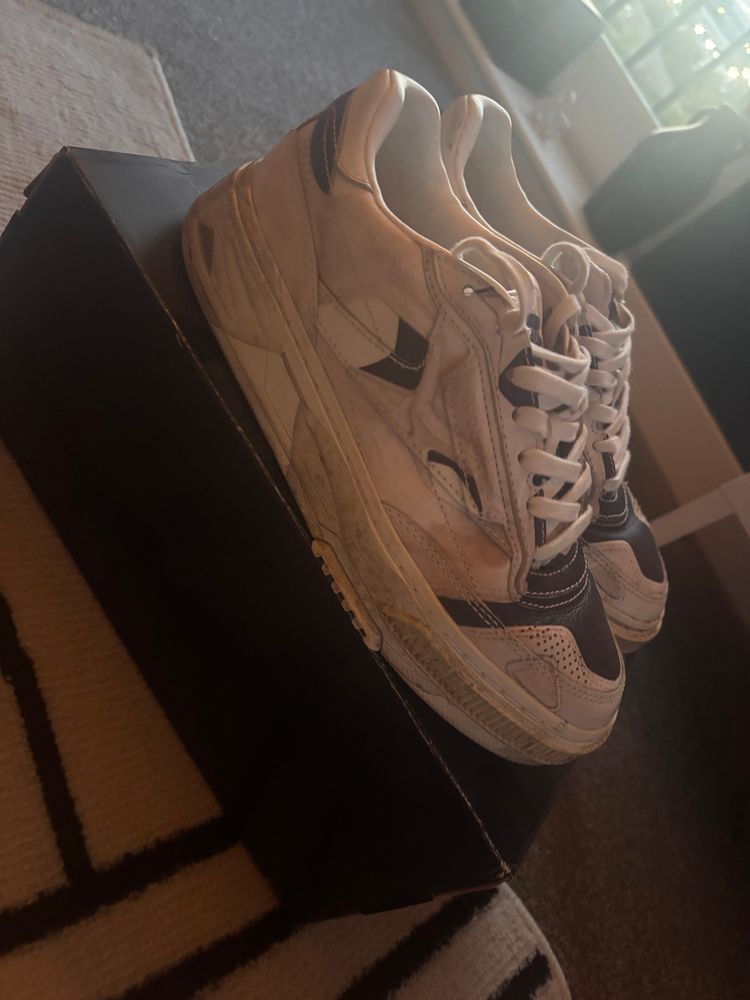 Reebok White And Black Sneakers image 5