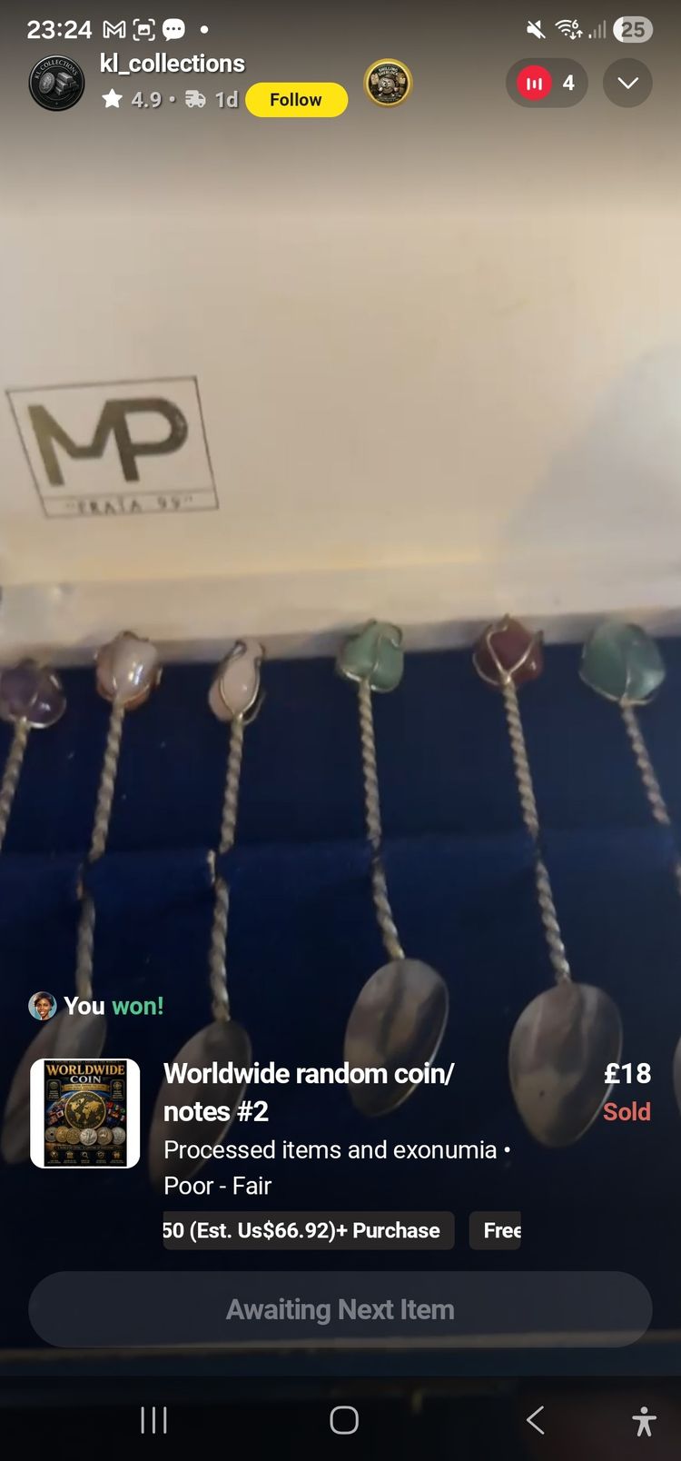 Immagine di Mp Jewelry Set With Gemstone Spoons 1