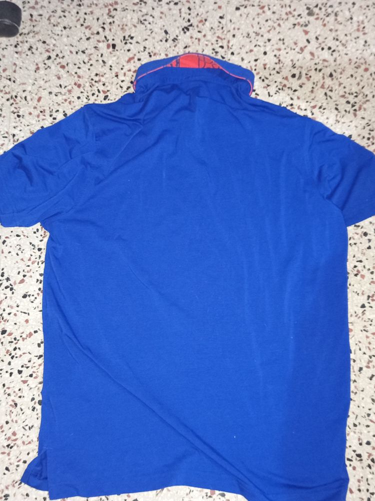 Adidas Blue Polo Shirt With Logo image 2