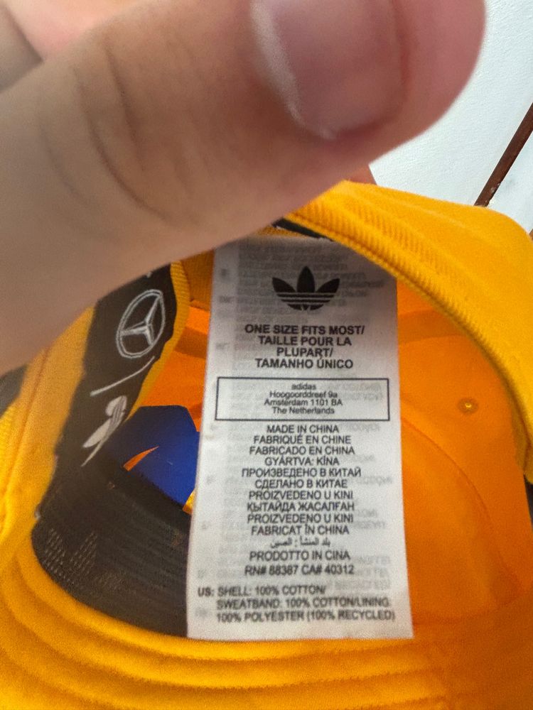 Adidas Yellow Cap With 94 And Laurel Embroidery 4