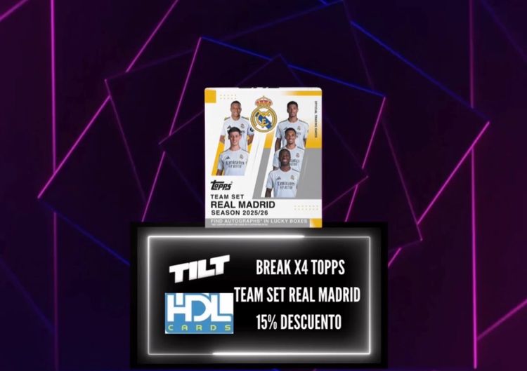 BREAK 3 - 1 SPOT - X4 TEAM SET Topps Real Madrid Team Set 2025/26