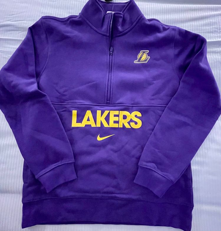 Nike Lakers purple quarter-zip sweatshirt