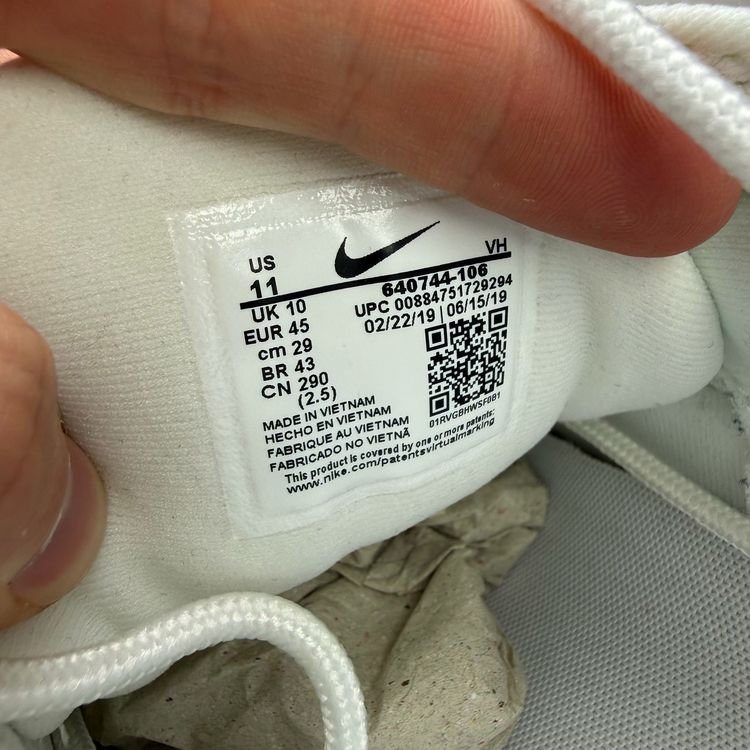 Nike Air Max 98 Size UK 10 Triple White Platinum Men's Trainers 640744-106 obraz 4