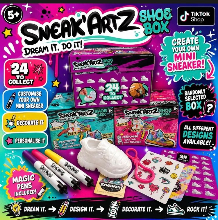 Sneak'Artz Shoe Box Mini Sneaker Craft Kit