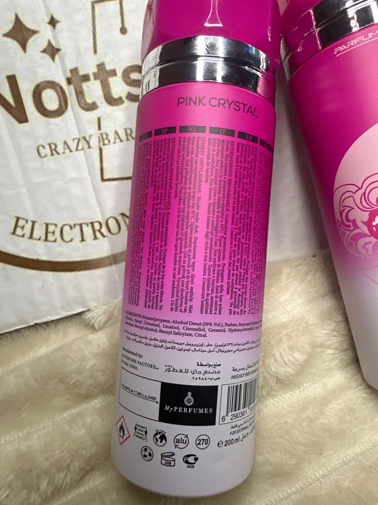 Pink Crystal Perfume Spray 2
