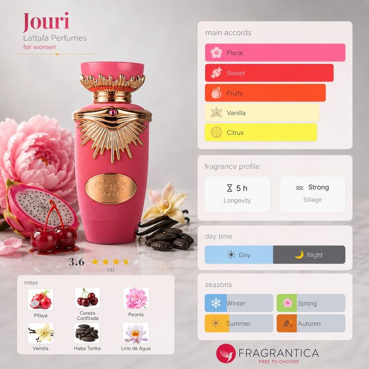 JOURI - Lattafa. Perfume árabe frutal/Floral . Muy femenino  image 3