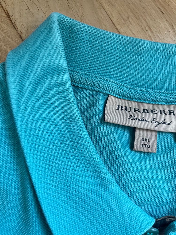 Burberry Turquoise Polo Shirt image 2