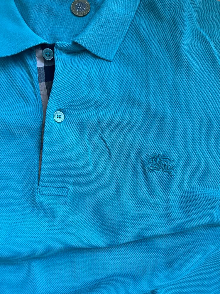 Burberry Turquoise Polo Shirt image 1