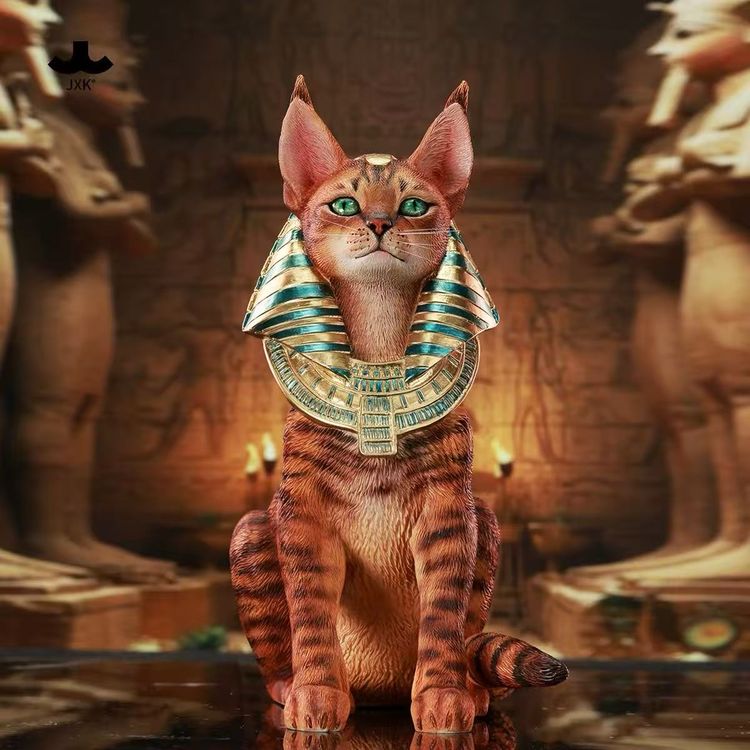  Egyptian Cat Miniature Figurine image 1