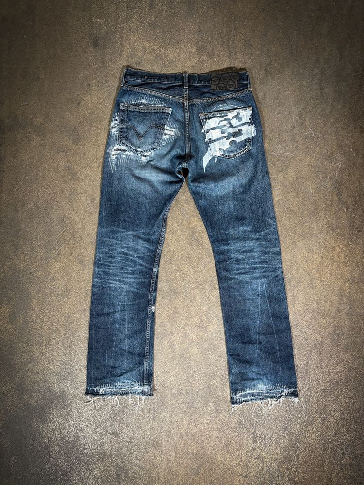 Distressed Blue Jeans image 2