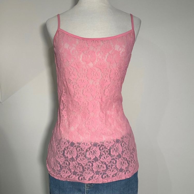 Immagine di Pink Lace Camisole Top 2