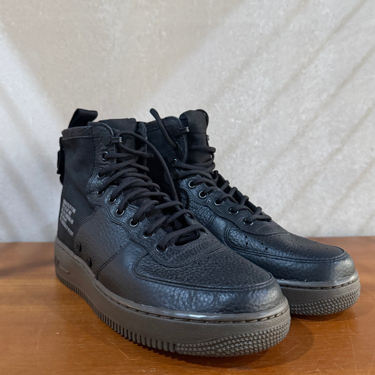 NIKE SF AIR FORCE 1 MID | BLACK  DARK HAZEL| 2017 | 917753-002 | UK 9 image 11