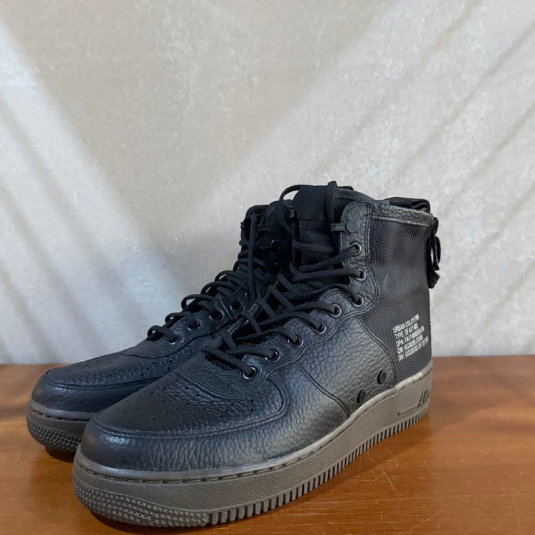 NIKE SF AIR FORCE 1 MID | BLACK  DARK HAZEL| 2017 | 917753-002 | UK 9 image 10