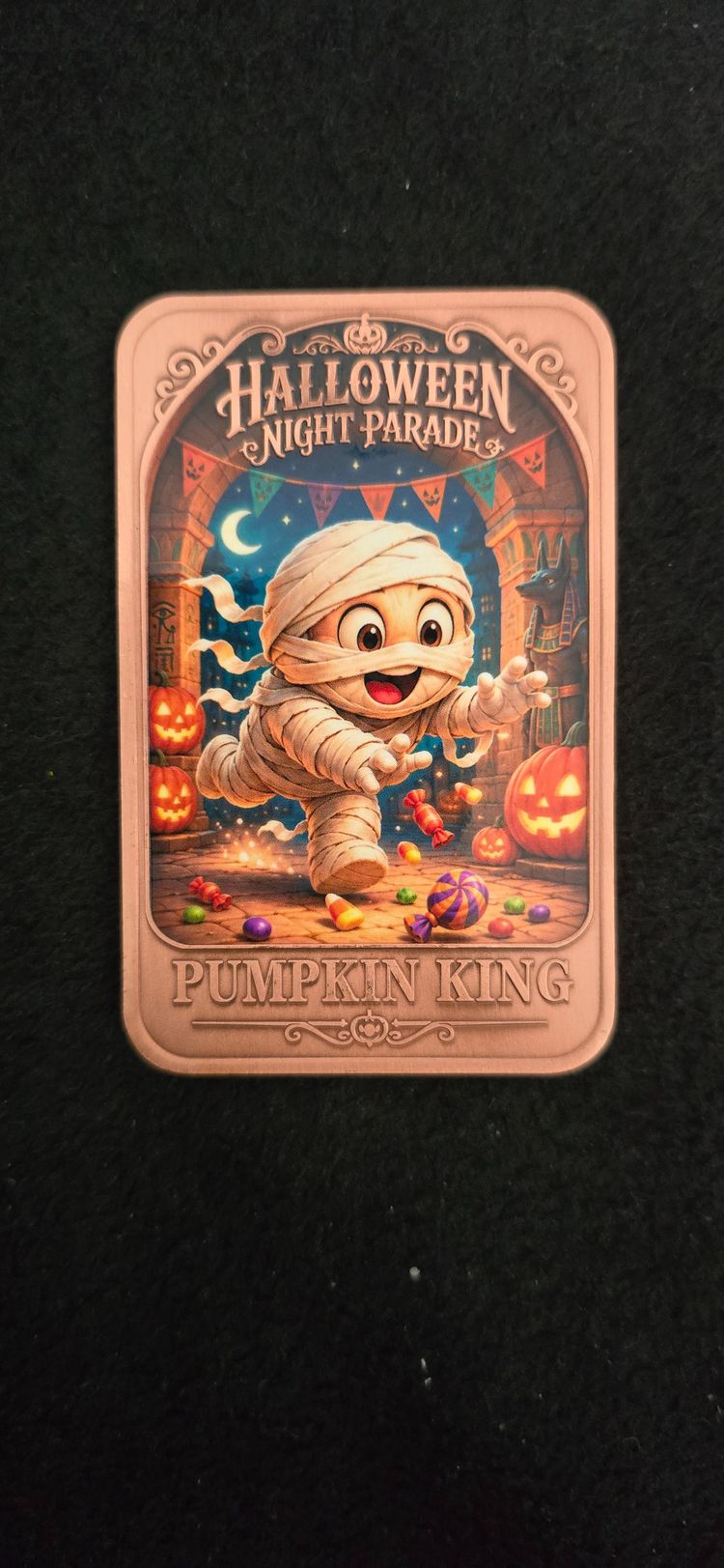 1oz Copper fun Mummy Halloween image 1