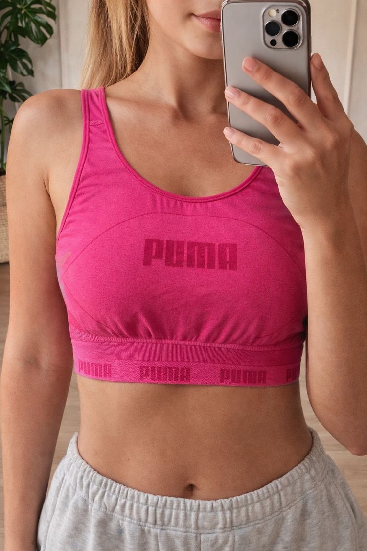 Puma Pink Crop Top image 1