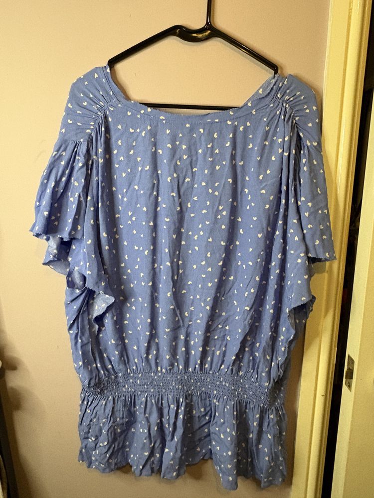 M&S Collection Blue Patterned Blouse image 2