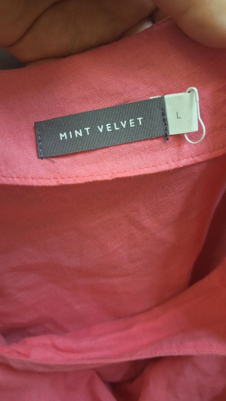 Mint Velvet Pink One-Shoulder Top 9