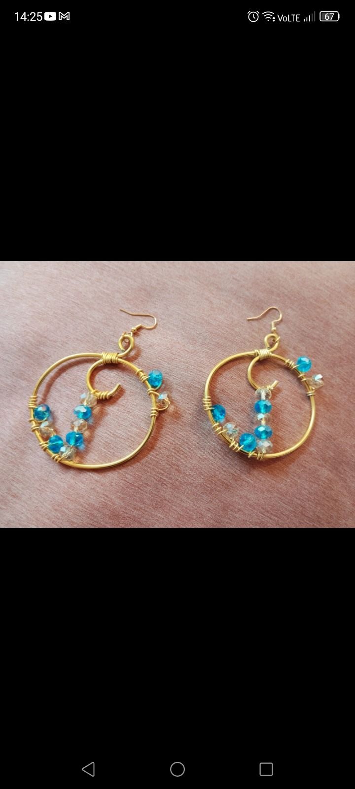 Handcrafted Jewelry Set With Necklace, Bracelets, Earrings 4