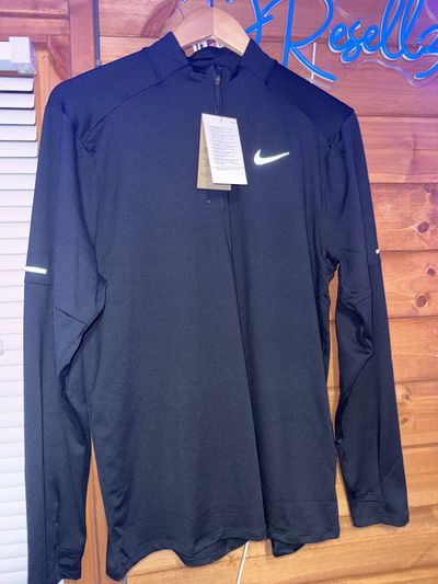 Nike Black Quarter Zip Up Top Size Medium