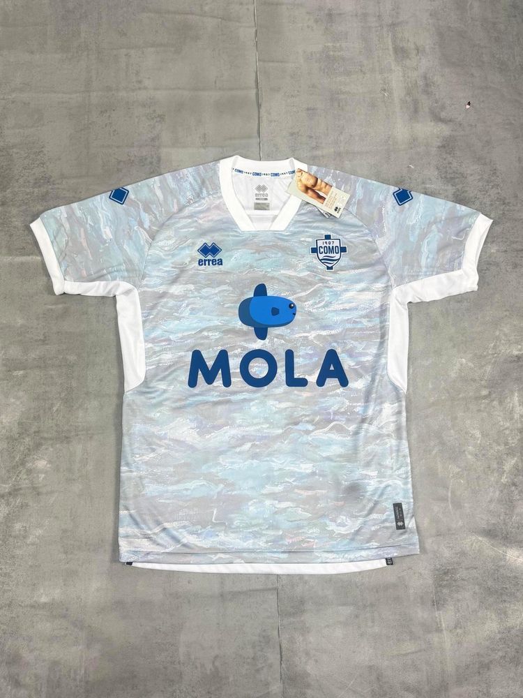 COMO 2022-23 ERREA AWAY FOOTBALL SHIRT MEDIUM image 1