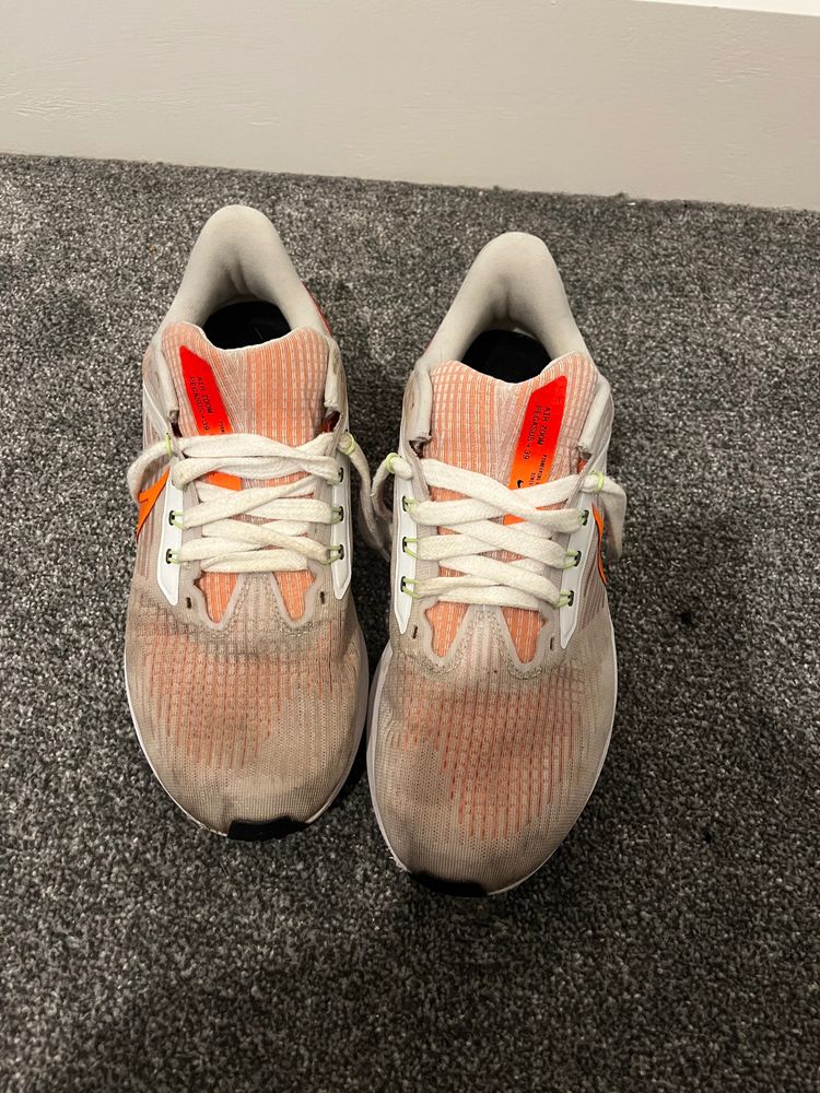 Orange And White Pegasus trainers £100 rrp