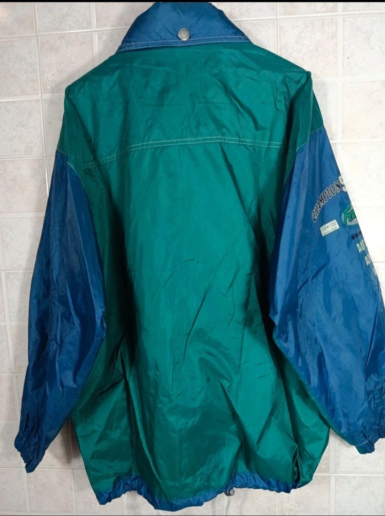 Jacket Brugi Vintage Green And Blue Windbreaker College '90 image 3