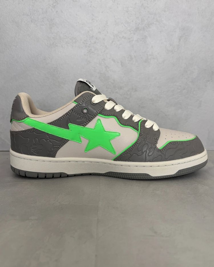 Bape Sk8 Sta grey / green – UK8 image 4