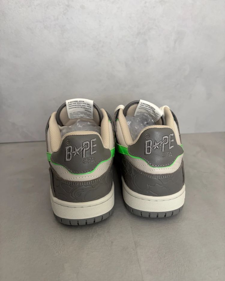Bape Sk8 Sta grey / green – UK8 image 2
