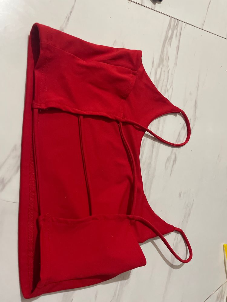 Red Crop Top image 2