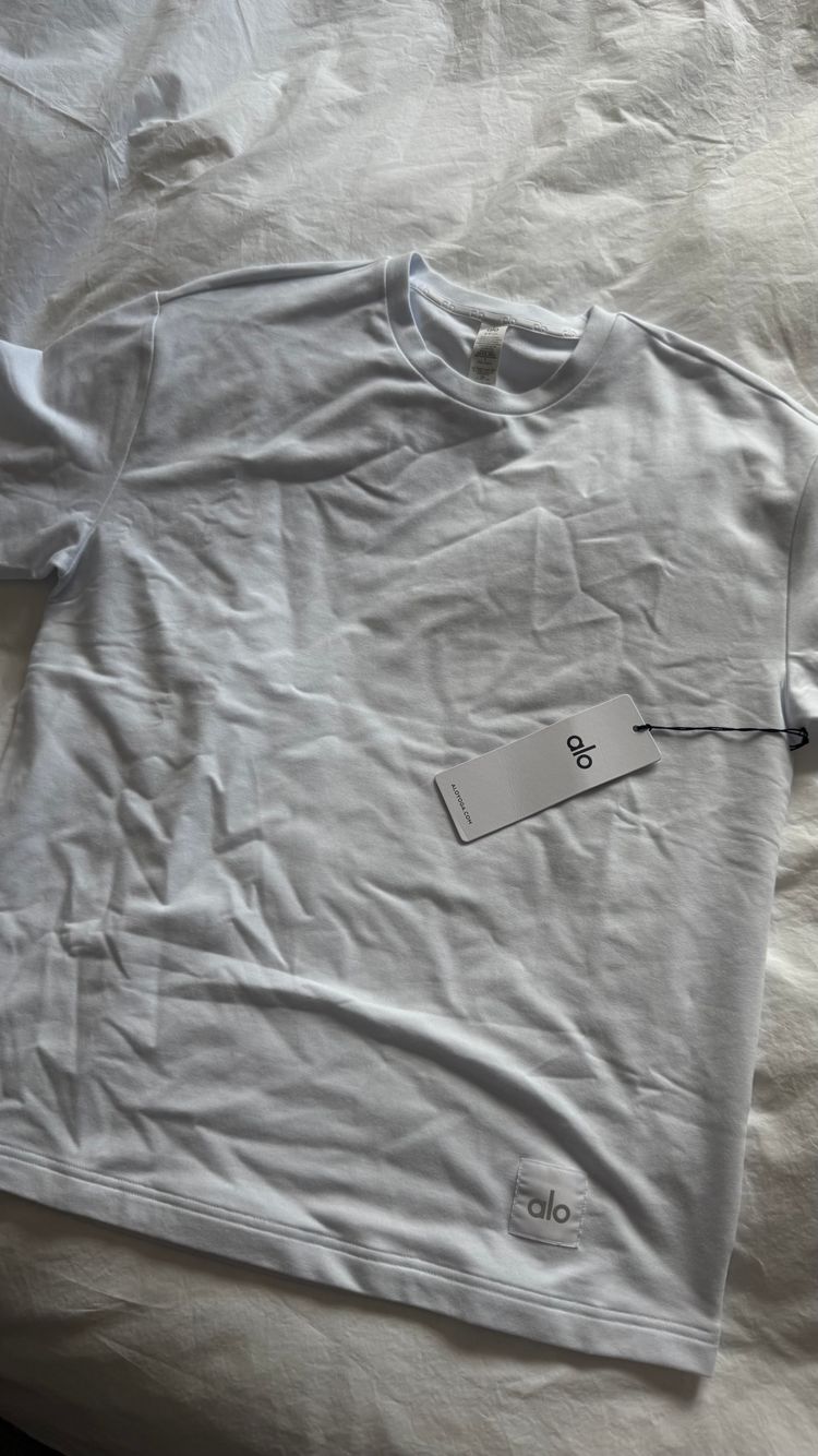 Alo White T-Shirt image 1