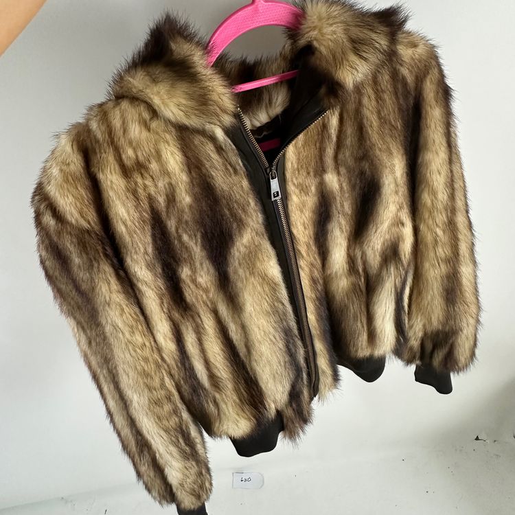 Immagine di Brown Fur Hooded Jacket 3