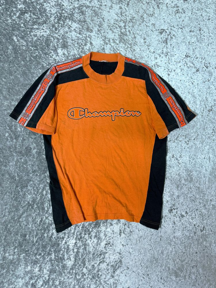 Champion Orange And Black Short Sleeve Shirt
