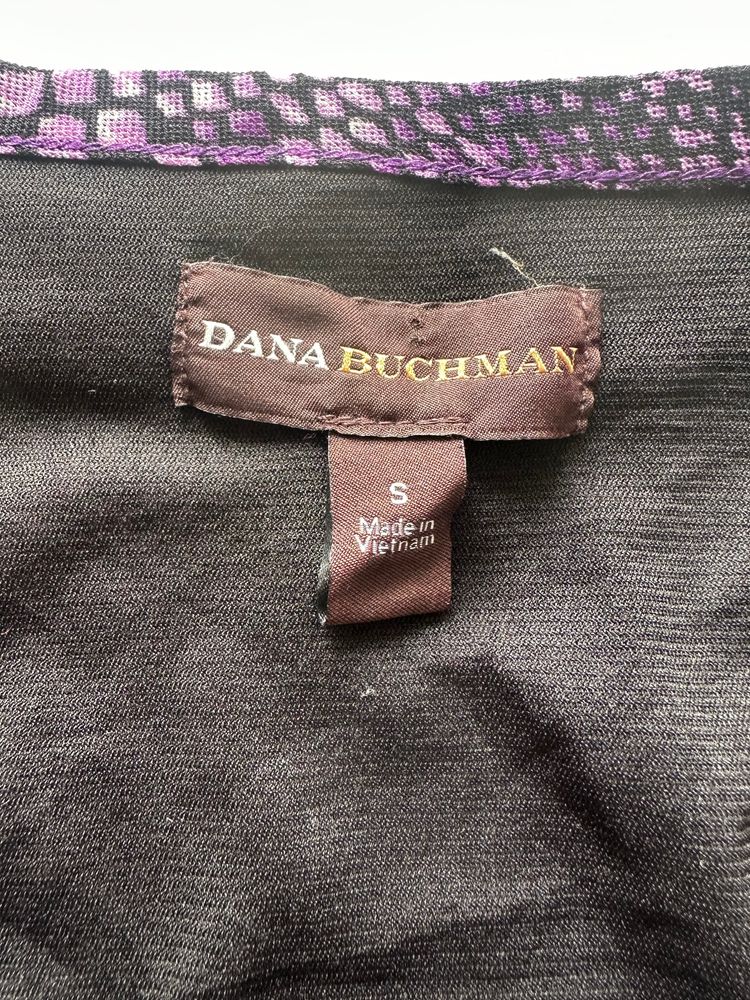 Immagine di Dana Buchman Purple Patterned Short Sleeve Top 5