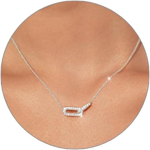 Dainty Silver Necklace image 1