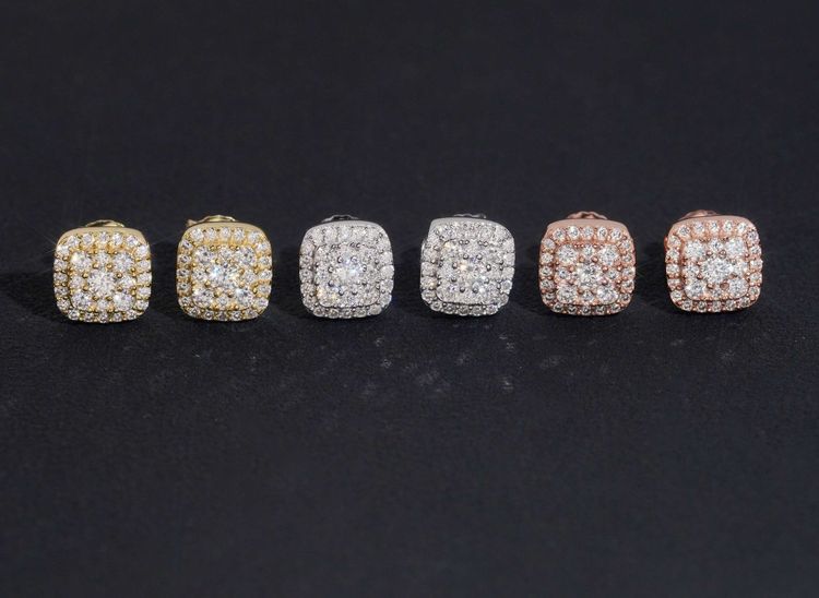 Earrings Moissanit Silver 