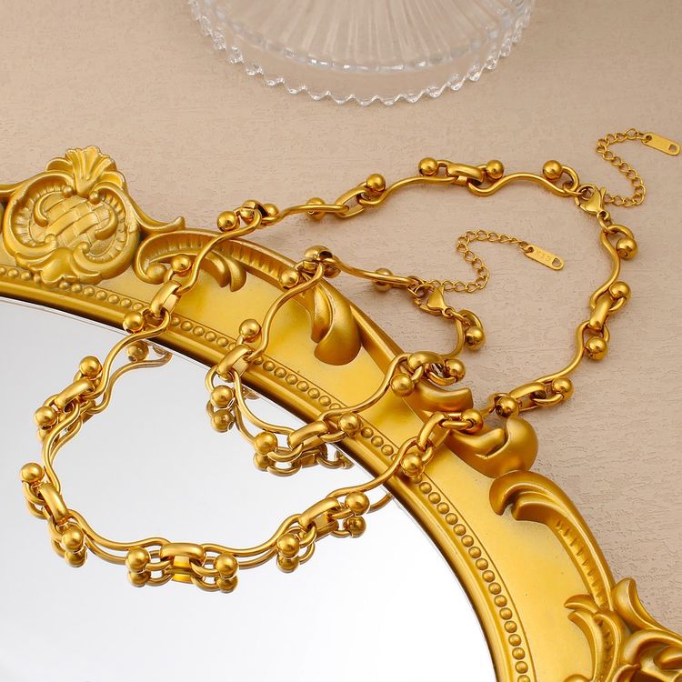 Gold-Tone Necklace And Bracelet Set image 6